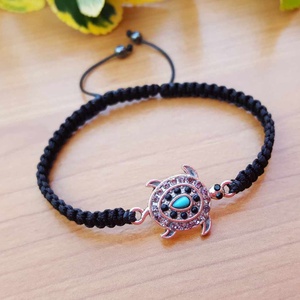 Teknős karkötő - ékszer - karkötő - fonott karkötő - Meska.hu