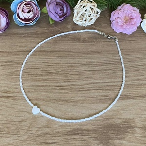 Choker nyaklánc - Rövid nyaklánc, Ékszer, Nyaklánc, Gyöngyös nyaklánc, Gyöngyfűzés, gyöngyhímzés, MESKA