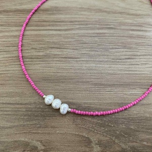 Tenyésztett gyöngy nyaklánc - Choker nyaklánc -  - Meska.hu