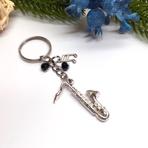 Szaxofon kulcstartó - Meska.hu