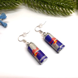 Red Bull fülbevaló, Ékszer, Fülbevaló, Lógó fülbevaló, Ékszerkészítés, MESKA