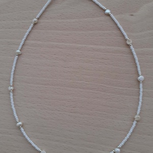 Choker nyaklánc - Rövid nyaklánc -  40,5 cm hosszú  - ékszer - nyaklánc - gyöngyös nyaklánc - Meska.hu
