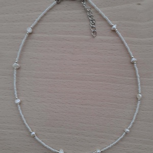 Choker nyaklánc - Rövid nyaklánc - 38 cm hosszú  - ékszer - nyaklánc - gyöngyös nyaklánc - Meska.hu