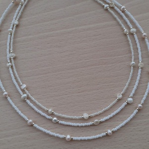 Choker nyaklánc - Rövid nyaklánc - 38 cm hosszú  - ékszer - nyaklánc - gyöngyös nyaklánc - Meska.hu