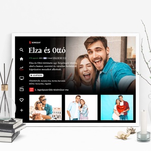 Személyre szabott Netflix - Sorozat emlékkép - Szerelmes pár - Meska.hu
