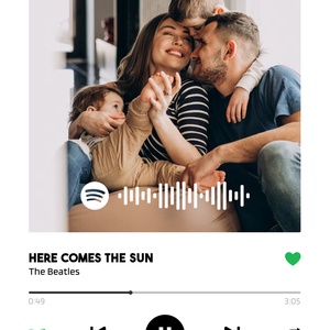 Személyre szabható Spotify emlékkép - Szkennelhető - művészet - grafika & illusztráció - digitális - Meska.hu