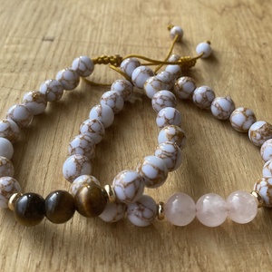 Állítható ásvány karkötő 8mm - ékszer - karkötő - gyöngyös karkötő - Meska.hu