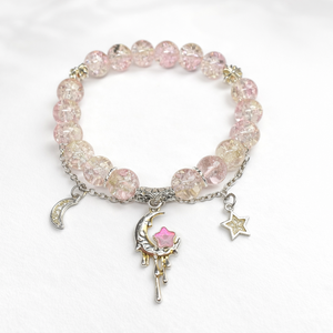 Holdas gyöngykarkötő, Ékszer, Karkötő, Gyöngyös karkötő, Ékszerkészítés, Gyöngyfűzés, gyöngyhímzés, MESKA