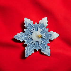 Hópehely 2. szójagyertya - otthon & életmód - gyertya, illat, aroma - gyertya - Meska.hu