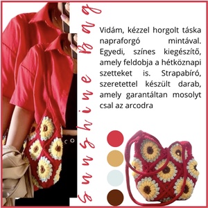 Sunshine Bag, Táska & Tok, Kézitáska & válltáska, Alkalmi táska, Horgolás, MESKA