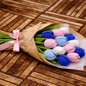 Horgolt Tulipán Csokor - Meska.hu