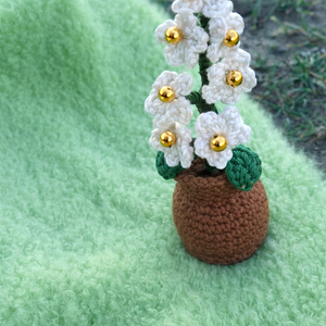 Horgolt virág kulcstartó, dekoráció, választható színekben  - tavaszi ajándé- rózsaszín - táska & tok - kulcstartó & táskadísz - kulcstartó - Meska.hu