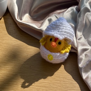 Horgolt húsvéti csibe tojásban � kézműves húsvéti dekoráció - Meska.hu