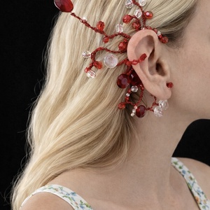 Fülékszer- Lángszirom, Ékszer, Ékszerszett, Ékszerkészítés, MESKA