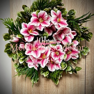 Magnóliás kopogtató ajtódísz, Otthon & Életmód, Virágdekoráció, Virágdíszek, Dekor koszorúk, kopogtatók, , MESKA