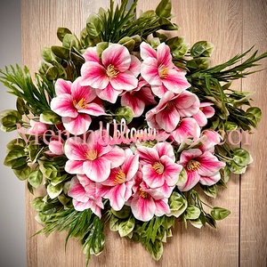 Magnóliás kopogtató ajtódísz - otthon & életmód - virágdekoráció - virágdíszek - dekor koszorúk, kopogtatók - Meska.hu