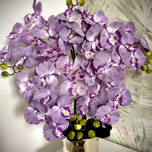 Lila színű orchidea kaspóban - otthon & életmód - virágdekoráció - virágdíszek - virágdísz kaspóban - Meska.hu
