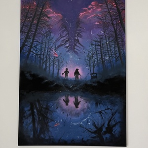 Stranger things festmény - művészet - festmény - akril - Meska.hu