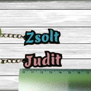 Egyedi neves kulcstartó-3D nyomtatott ajándéktárgy - táska & tok - kulcstartó & táskadísz - kulcstartó - Meska.hu