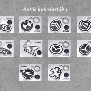 Autós kulcstartó 1.  � egyedi 3D nyomtatott ajándék - Meska.hu