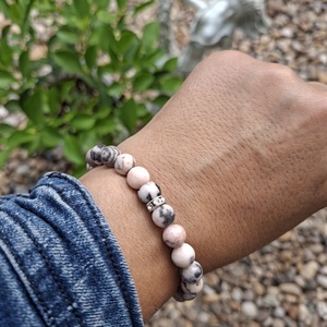 Rózsaszín zebra jáspis (Pink Zebra Jasper) - Meska.hu