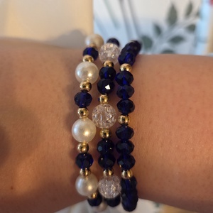 Az Éjkirálynő ékszerei gyöngyből készült karkötők  - ékszer - karkötő - gyöngyös karkötő - Meska.hu