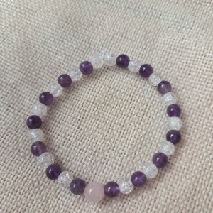 Csendes ragyogás gyöngyből készült karkötő, Ékszer, Karkötő, Ásványkarkötő, , MESKA