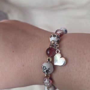 Színes tavaszi virágok - Hajnal gyöngy karkötő - ékszer - karkötő - gyöngyös karkötő - Meska.hu