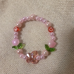 Kislány karkötő , Ékszer, Karkötő, Gyöngyös karkötő, Gyöngyfűzés, gyöngyhímzés, MESKA