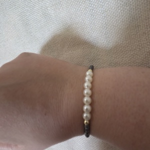 Hematit gyöngyből készült női karkötő  - ékszer - karkötő - gyöngyös karkötő - Meska.hu
