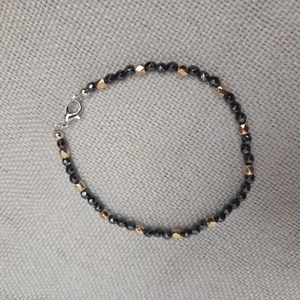 Hematit gyöngyből készült férfi karkötő , Ékszer, Karkötő, Gyöngyös karkötő, , MESKA