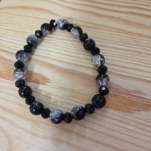 Angyalok és démonok karkötőszett Fekete démon  - ékszer - karkötő - gyöngyös karkötő - Meska.hu