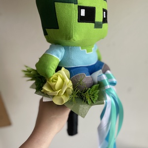 Minecraft csokor - otthon & életmód - dekoráció - virágdísz és tartó - csokor & virágdísz - Meska.hu