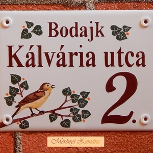 Tűzzománc házszám táblák. - otthon & életmód - ház & kert - házszám - Meska.hu