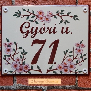 Tűzzománc házszám táblák. - otthon & életmód - ház & kert - házszám - Meska.hu