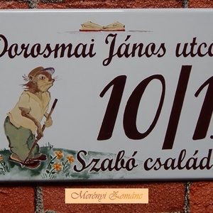 Tűzzománc házszám táblák. -  - Meska.hu