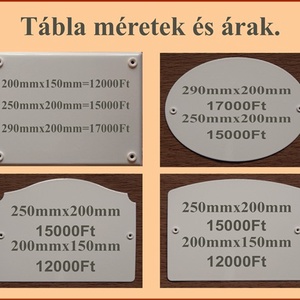 Tűzzománc házszám táblák. -  - Meska.hu