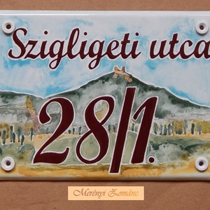 Tűzzománc házszám táblák., Otthon & Lakás, Ház & Kert, Házszám, Tűzzománc, Festett tárgyak, MESKA