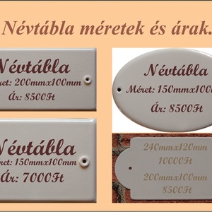 Tűzzománc névtábla. - otthon & életmód - ház & kert - névtábla - Meska.hu