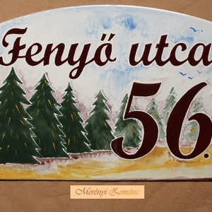 Tűzzománc házszám táblák., Otthon & Életmód, Ház & Kert, Házszám, Tűzzománc, Festett tárgyak, MESKA