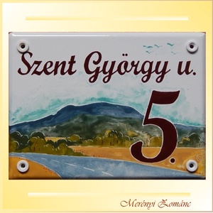 Tűzzománc házszám táblák., Otthon & Életmód, Ház & Kert, Házszám, Tűzzománc, Festett tárgyak, MESKA