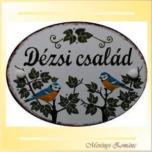 Tűzzománc házszám táblák., Otthon & Életmód, Ház & Kert, Házszám, Tűzzománc, Festett tárgyak, MESKA