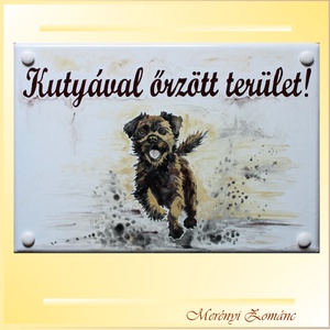 Tűzzománc házszám táblák., Otthon & Lakás, Ház & Kert, Házszám, Tűzzománc, Festett tárgyak, Meska