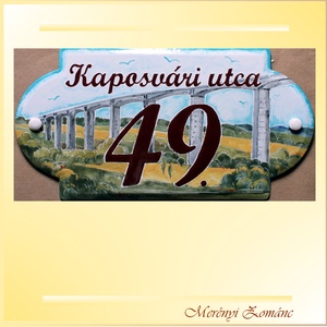 Tűzzománc házszám táblák., Otthon & Életmód, Ház & Kert, Házszám, Tűzzománc, MESKA