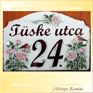 Házszámtábla. - Meska.hu