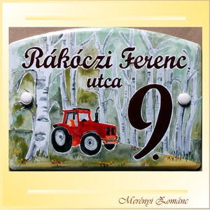Tűzzománc házszám táblák., Otthon & Életmód, Ház & Kert, Házszám, Tűzzománc, Festett tárgyak, MESKA