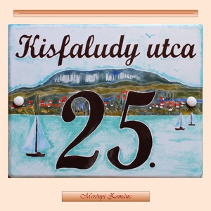 Tűzzománc házszám táblák., Otthon & Életmód, Ház & Kert, Házszám, Tűzzománc, Festett tárgyak, MESKA