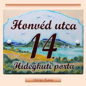 Tűzzománc házszám táblák., Otthon & Életmód, Ház & Kert, Házszám, Tűzzománc, Festett tárgyak, MESKA