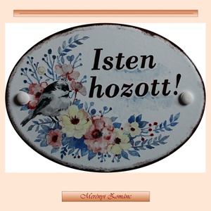 Tűzzománc házszám táblák., Otthon & Életmód, Ház & Kert, Házszám, Tűzzománc, Festett tárgyak, MESKA