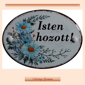 Tűzzománc házszám táblák. - otthon & életmód - ház & kert - házszám - Meska.hu